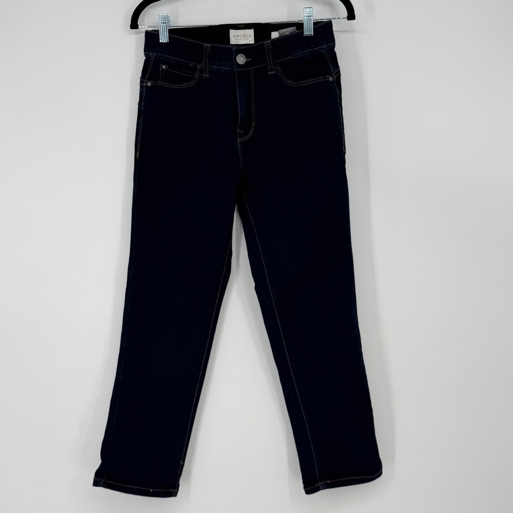 ANGELS FOREVER YOUNG Womens Size‎ 6 28 Everluxe Lift Crop Dark Wash Jeans